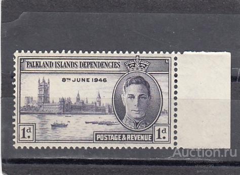 FALKLAND ISLAND ФОЛКЛЕНДЫ  Победа  № 10  1946  Cост.** MNH
