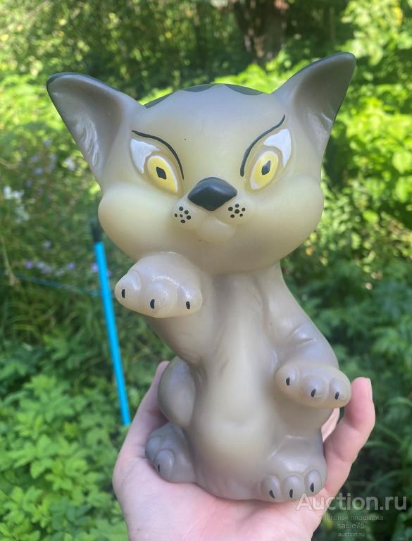 Игрушка редкая резиновая КОТ котёнок резина