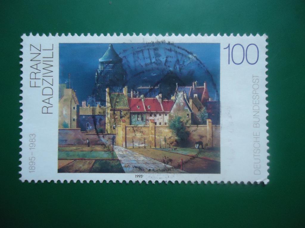 1995 г.  Германия    гаш. без клея.