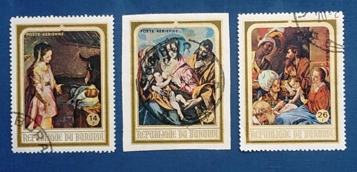 Бурунди 1968 Рождгство Sc# С94-С96 Used