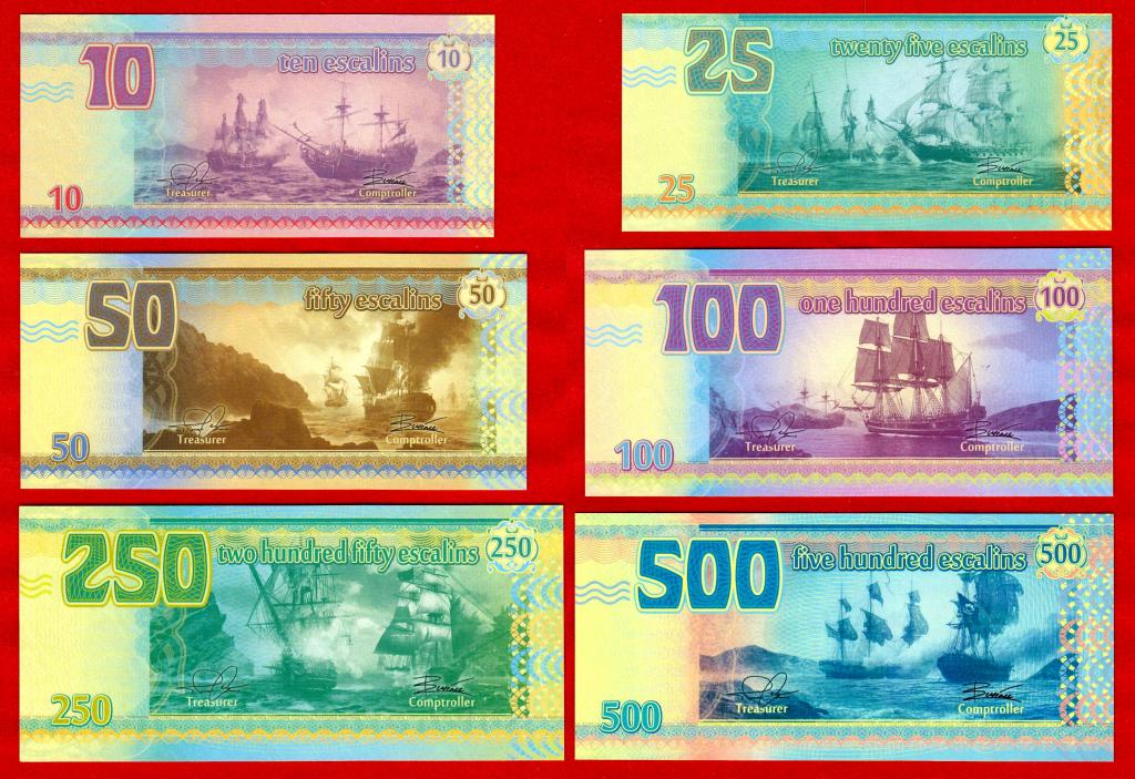 Тортуга (Гаити), ВСЯ СЕРИЯ, 2014, UNC, ПОЛИМЕРЫ