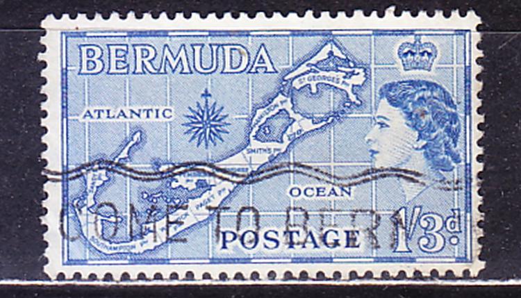 Бермуды, 1953-58 г., гаш