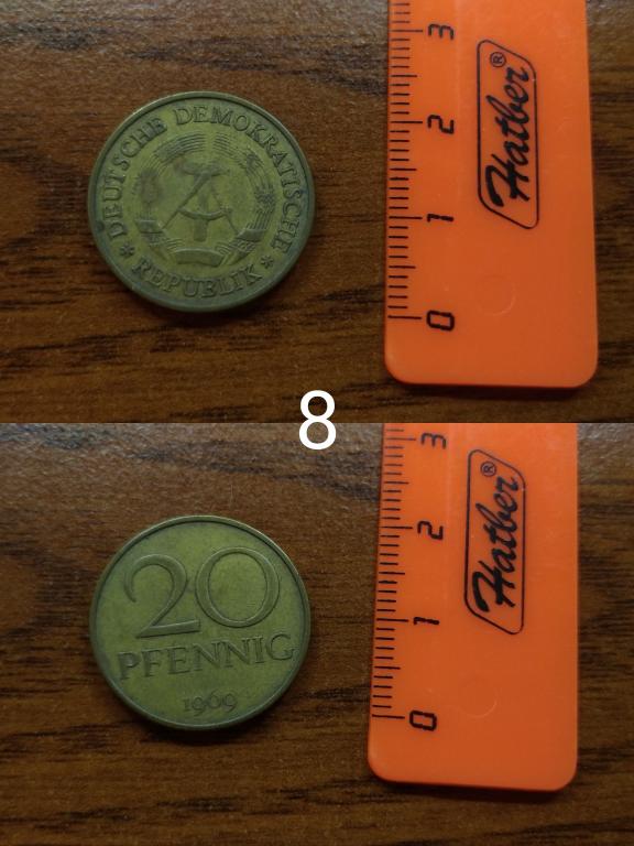 20 пфеннигов 1969 германия гдр