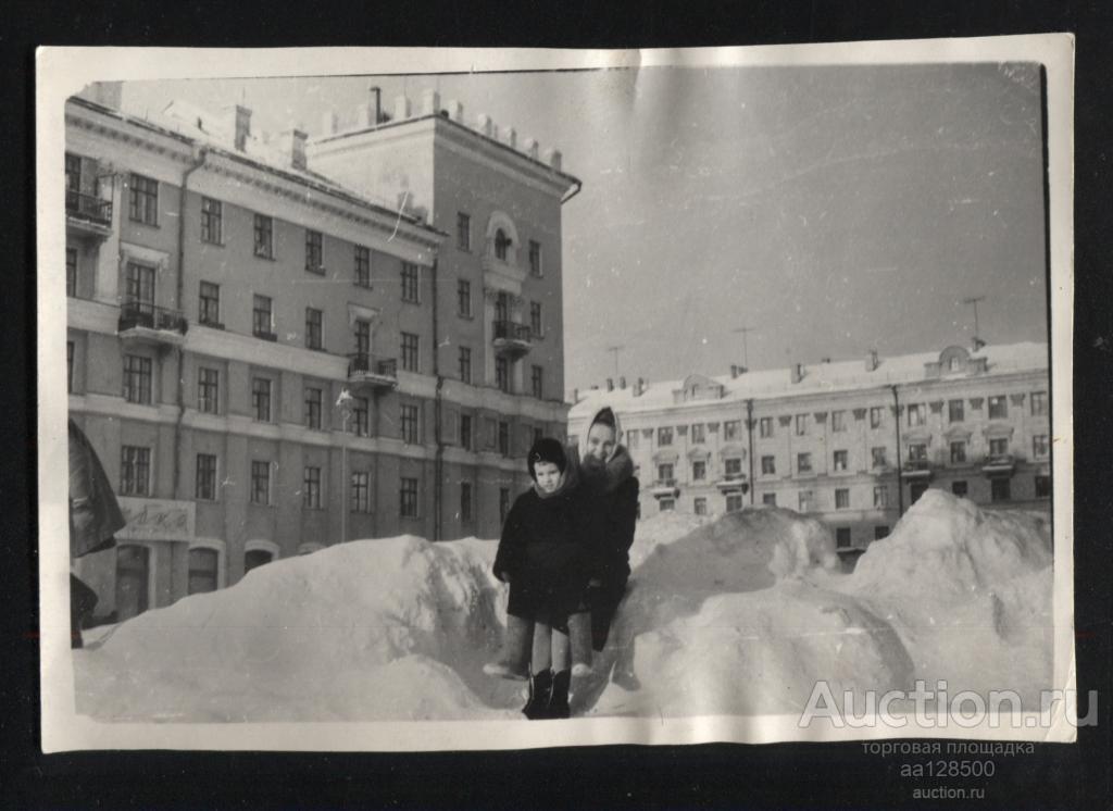 фото город дети мода зима горка