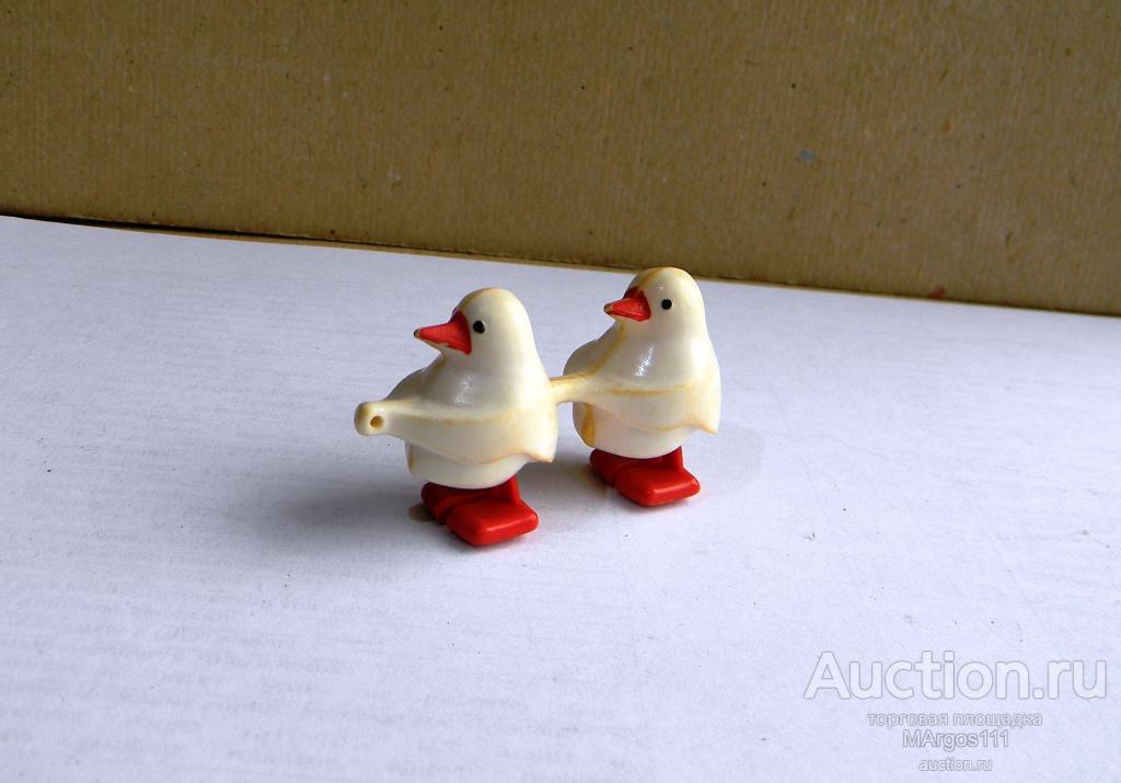Игрушка СССР Пингвины Птички игрушка ходилка колкий пластик