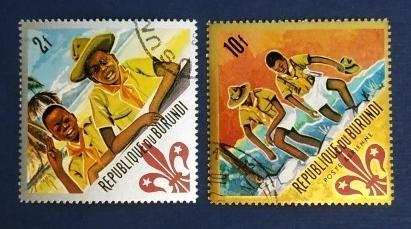 Бурунди 1967 60-я годовщина бойскаутов Sc# 210, С41 Used