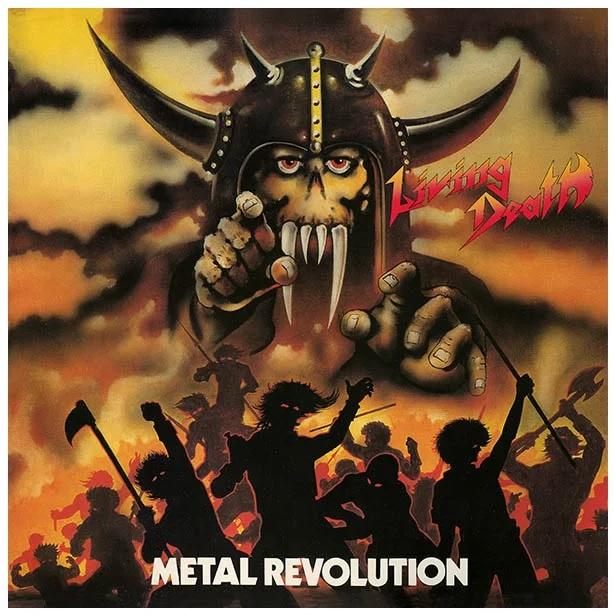 LIVING DEATH - Metal Revolution (2021, LP) LTD 150 (!!!) Bone vinyl