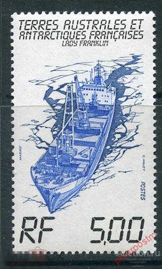 Y45 ТААФ 1983 181 Корабль снабжения Антарктики. Леди Франклин (судно снабжения Антарктики) 