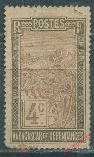 MG10 Мадагаскар 1908 76 Кресло седан. Этнография. Культура (MLH) 