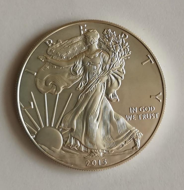 США 1 доллар 2013 UNC Шагающая свобода