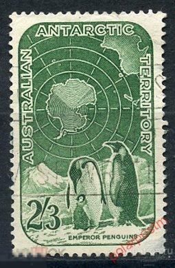 Y45 Австралийские Антарктические территории (ААТ) 5 1959 Антарктические исследования. Пингвины Птицы 