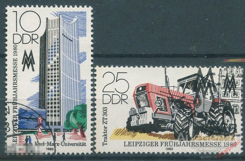 Y85 ГДР 1980 2498-2499 Лейпцигская весенняя ярмарка 