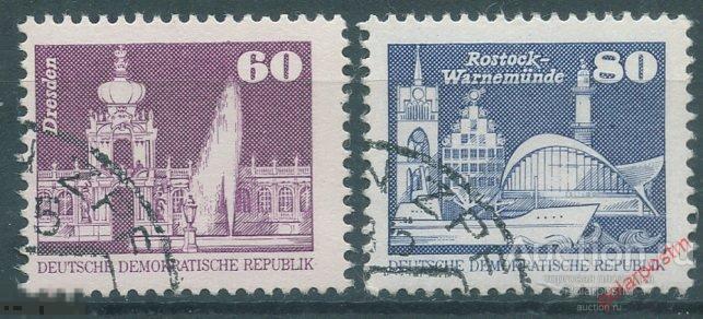 Y85 ГДР 1981 2649-2650 Архитектура Стандартный выпуск. Маленький формат. 
