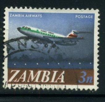 Замбия 1968 год Авиация  Самолет Zambia Airways Vickers VC-10 Гаш