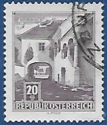 Австрия. 1961. Здания. Гашение.