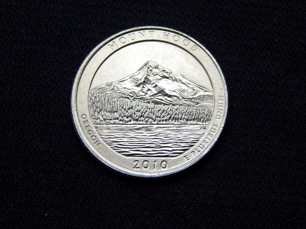 25 центов 2010 года "D" США Парк Орегон UNC Аф23