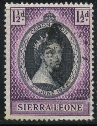 Сьерра-Леоне 1953 год Коронация королевы Елизаветы II Гаш