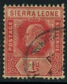 Сьерра-Леоне 1918 год Стандарт Король Георг V Гаш