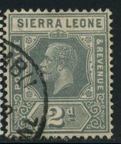 Сьерра-Леоне 1921 год Стандарт Король Георг V Гаш