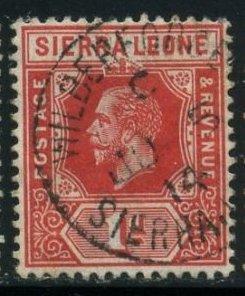 Сьерра-Леоне 1918 год Стандарт Король Георг V Гаш