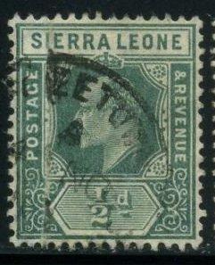 Сьерра-Леоне 1921 год Стандарт Король Георг V Гаш