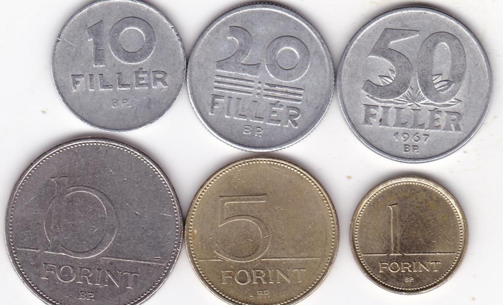 Венгрия  набор 6 монет 1968-2008