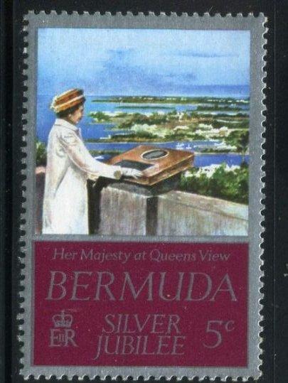 Бермуды 1977 год Серебряный юбилей королевы Елизаветы II Чист