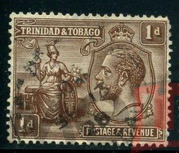 Тринидад и Тобаго 1928  год  Король Георг V Гаш