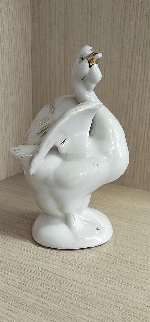 Фигурка " Гусь " . СССР. Фарфор. ЗКХ. Полонное. Редкий.