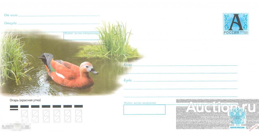 Россия 2010 10-224 Огарь (красная утка). 