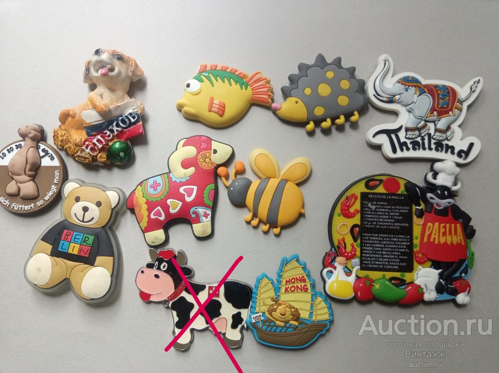 Магниты на холодильник Животные Зверята цена за штуку на выбор