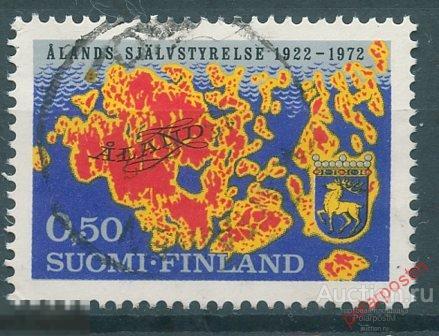 Y85 Финляндия 1972 704 50-летие первой высадки на Аландские острова. 