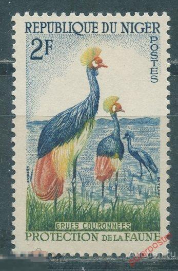 MG10 НИГЕР 1959 2 Защита животных. Птицы Balearica pavonina 
