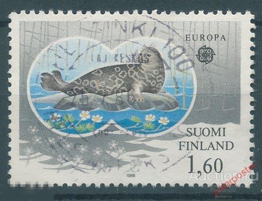 Y85 Финляндия 1986 985 Европа CEPT– охрана природы. Морская фауна. Млекопитающие 