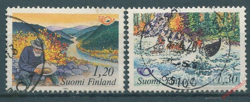 Y85 Финляндия 1983 922-923 Северный Туризм. Путешествия. Добыча золота 