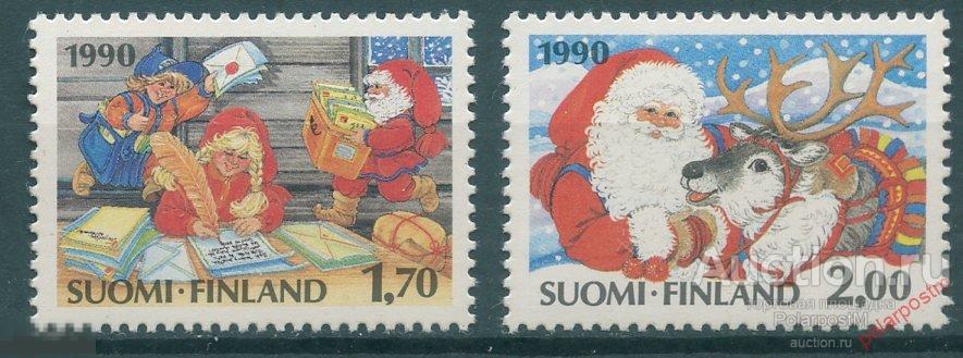 Y85 Финляндия 1990 1124-1125 Рождество. Новый год 
