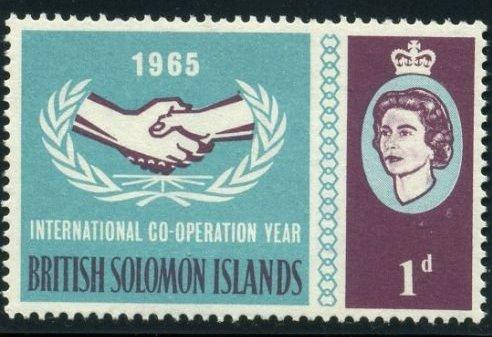 Британские Соломоновы острова 1965 год Международный год Кооперации - Королева Елизавета II - MNH