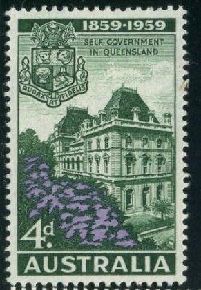 Австралия 1959 год Столетие самоуправления Квинсленда Чист