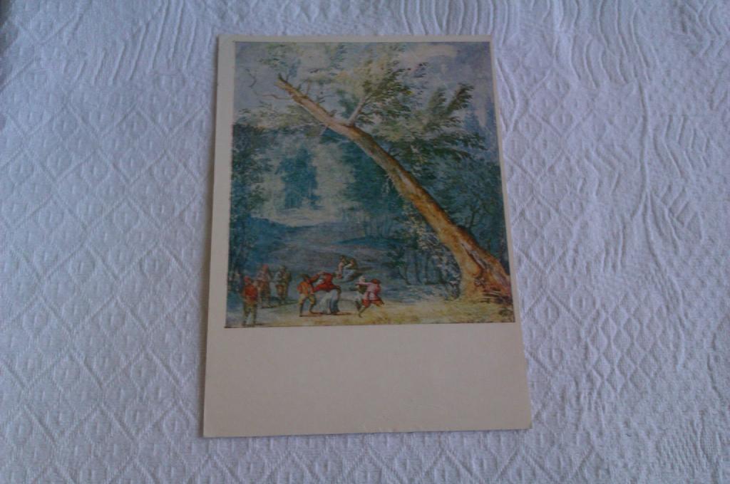 Открытка Ян Брейгель (Младший) Сельский праздник, 1976г.