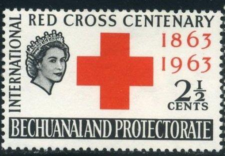 Бечуаналенд 1963 год Столетие Красного Креста - Королева Елизавета II - MNH