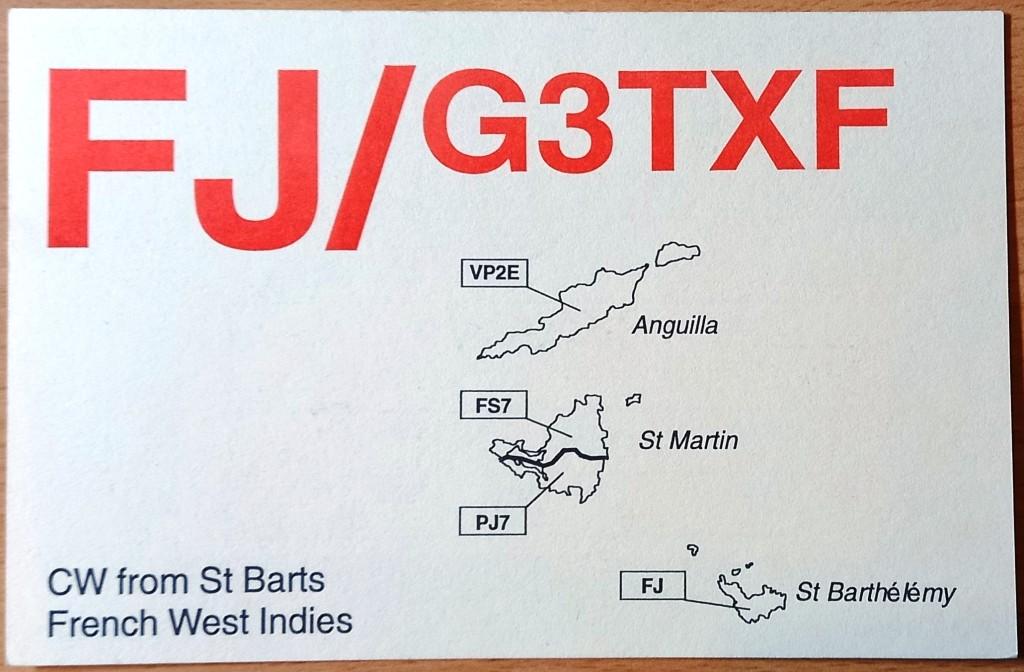 К28.058 QSL КАРТОЧКА РАДИООБМЕНА ФРАНЦУЗСКАЯ ВОСТОЧНАЯ ИНДИЯ 1998