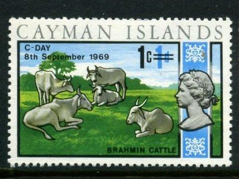 Каймановы острова 1969 год Фауна Брахманский крупный рогатый скот (Bos primigenius indicus MNH