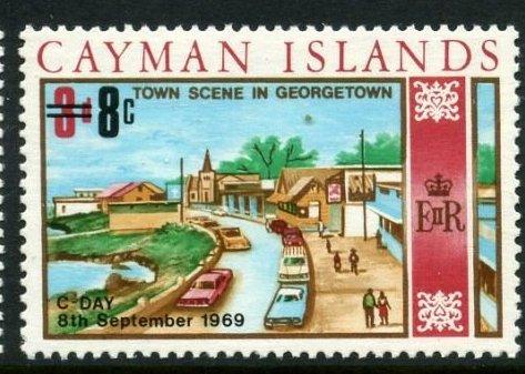 Каймановы острова 1969 год Сцена в Джорджтауне MNH