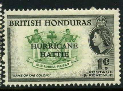 Британский Гондурас 1962 год Герб колонии - Королева Елизавета II надпечатка MNH