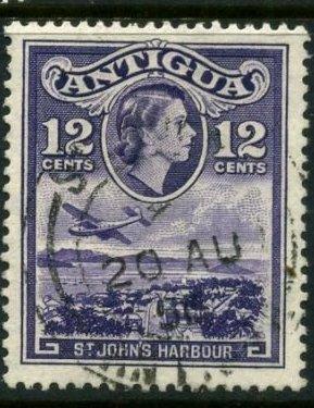 Антигуа 1953 год Сент-Джонс-Харбор - Королева Елизавета II Гаш