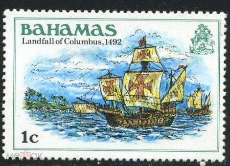Багамские острова 1980 год Выход на берег Колумба, 1492 г MNH