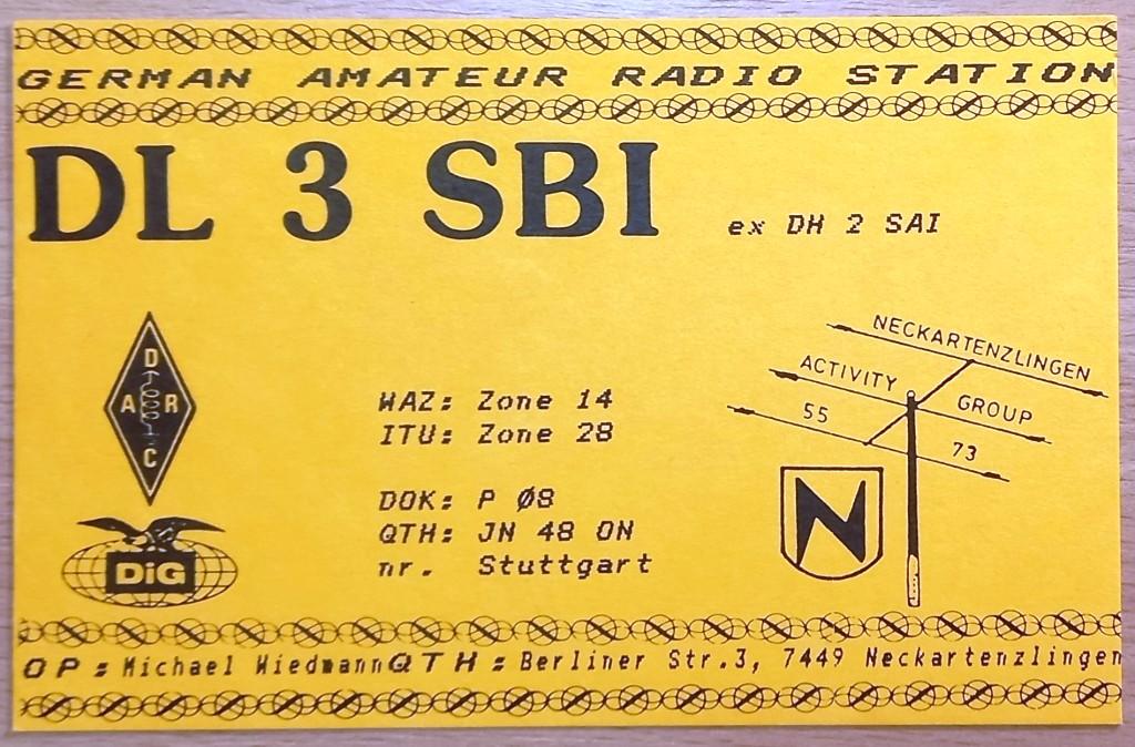 К28.086 QSL КАРТОЧКА РАДИООБМЕНА ГЕРМАНИЯ, 1987