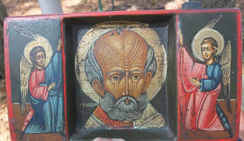 икона Николай Угодник с Предстоящими, ковчег, новая