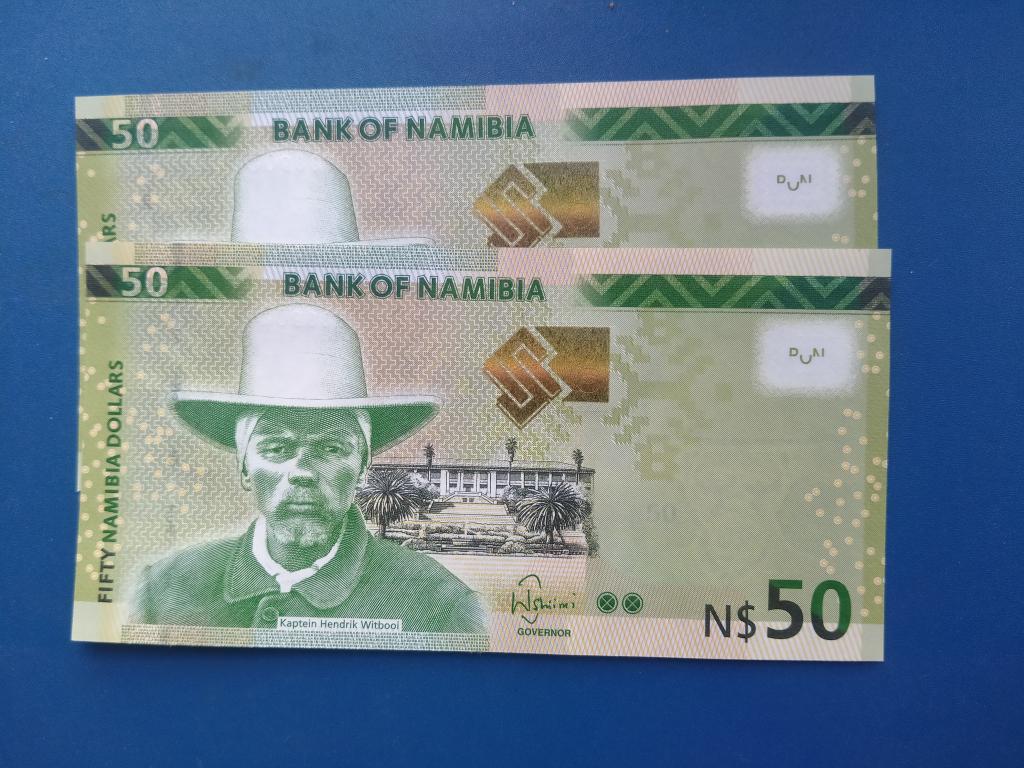 Намибия 50 долларов 2019 год ПРЕСС альбом 5