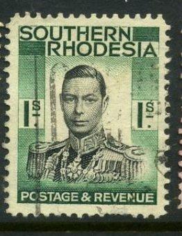 Южная Родезия  1937 год Стандарт Король Георг VI (1895-1952) Гаш